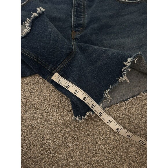Abercrombie & Fitch The Dad short‎ high rise  Denim  sz 34 18 PLUS Cut Off Boho - Picture 4 of 7